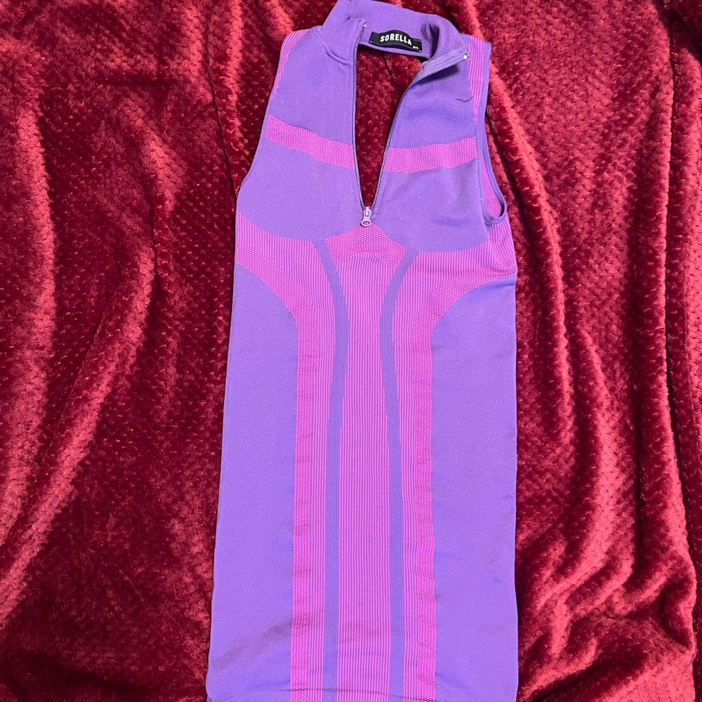 Sorella PURPLE SLEEVELESS BACK CUTOUT MINI
DRESS